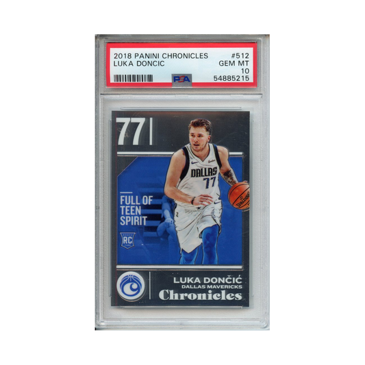 Luka-Doncic-2018-Panini-Chronicles-#2-PSA-10-Vorderseite