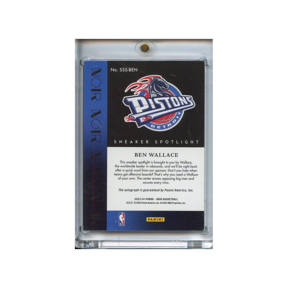 Ben-Wallace-Autograph-Sneaker-Spotlight-/99-2023-Noir-Rückseite