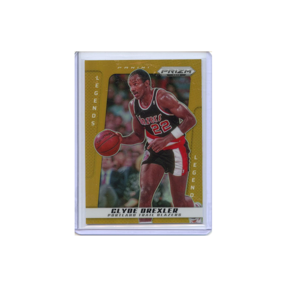 Clyde-Drexler-Gold-Prizm-/10-2024-Prizm-Deca-Vorderseite
