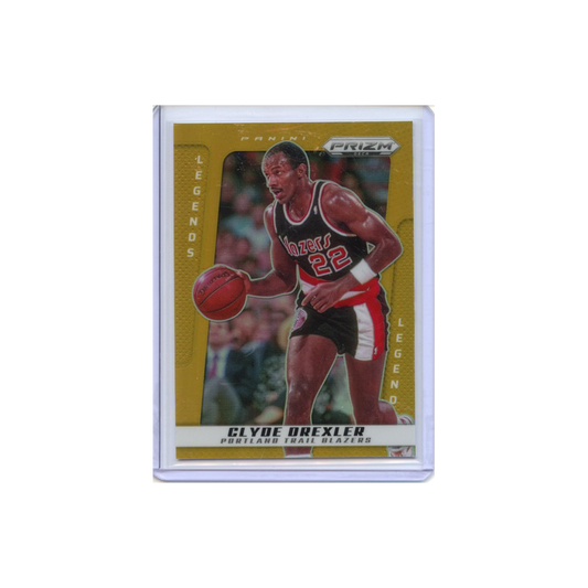 Clyde-Drexler-Gold-Prizm-/10-2024-Prizm-Deca-Vorderseite