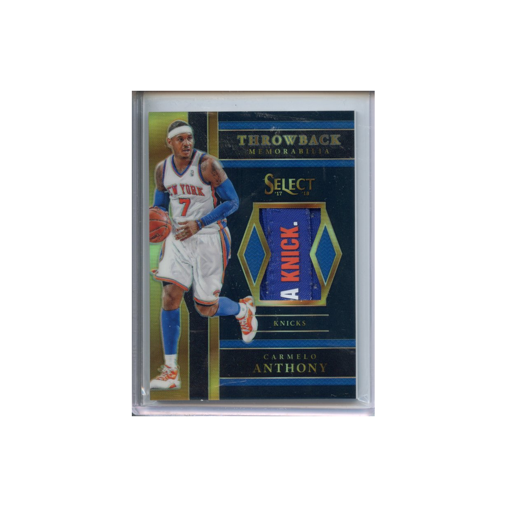 Carmelo-Anthony--Throwback-Memorabilia-Patch-1/1-2017-Select-Vorderseite