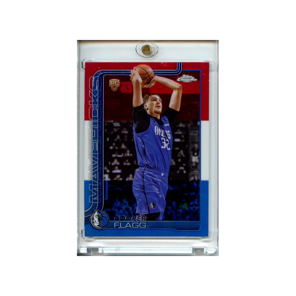 Cooper-Flagg-Red/White/Blue-2025-Topps-Chrome-Vorderseite