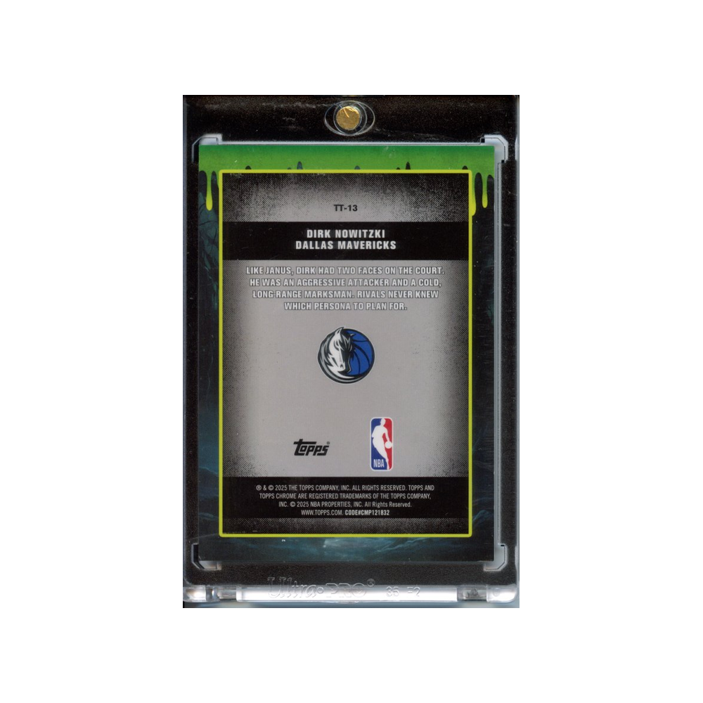 Dirk-Nowitzki-Black-Tall-Tales-/10-2025-Topps-Rückseite