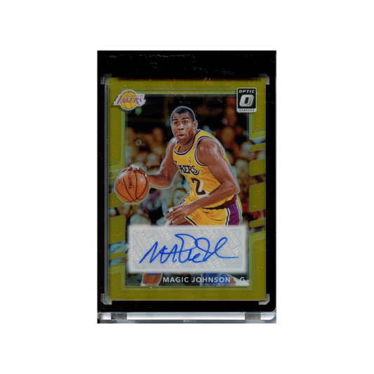 Magic-Johnson-Auto-Gold-Retro-Series-/10-2024-Donruss-Optic-Vorderseite