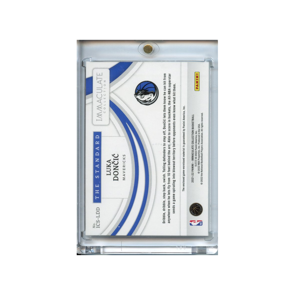Luka-Doncic-The-Standard-Patch-/99-2021-Immaculate-Rückseite