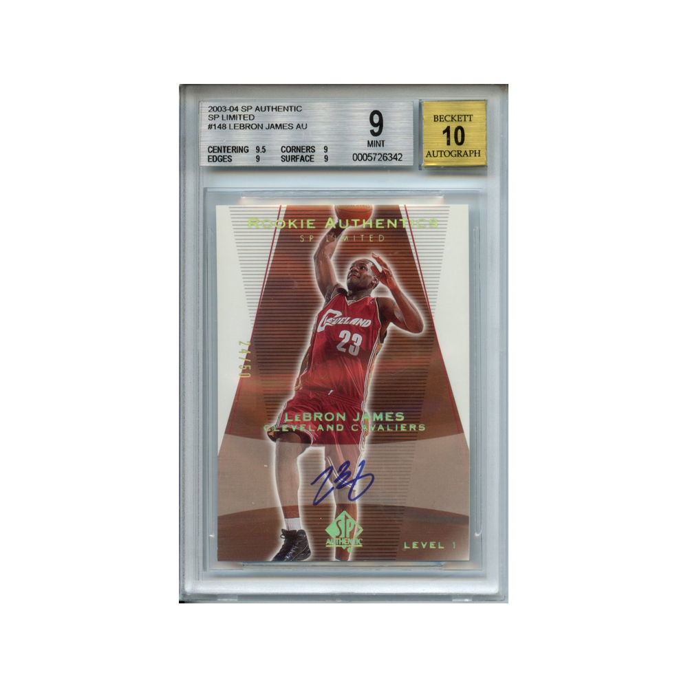 Lebron-James-Autograph-SP-Limited-2003-04-SP-Authentic-BGS-9/10-Vorderseite