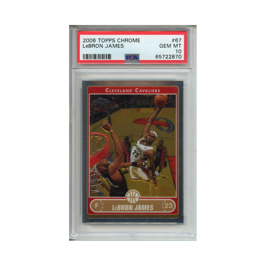 Lebron-James-2006-Topps-Chrome-PSA-10-Vorderseite