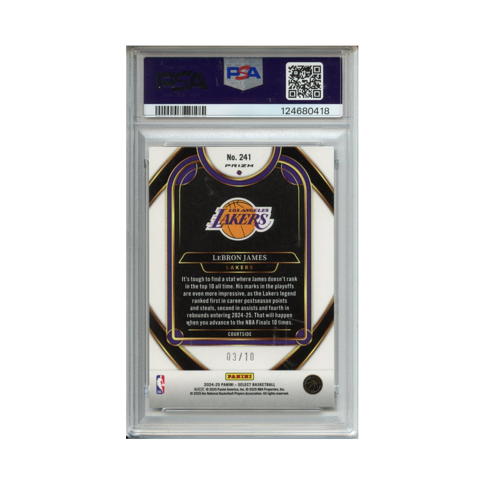 Lebron-James-Gold-Prizm-2024-Select-PSA-9-Rückseite