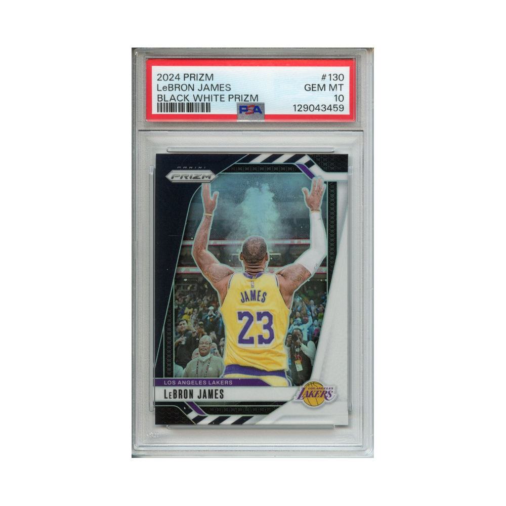 Lebron-James-Black-White-Prizm-2024-Prizm-PSA-10-Vorderseite