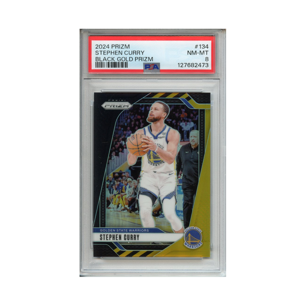 Stephen-Curry-Black-Gold-Prizm-2024-Prizm-PSA-8-Vorderseite