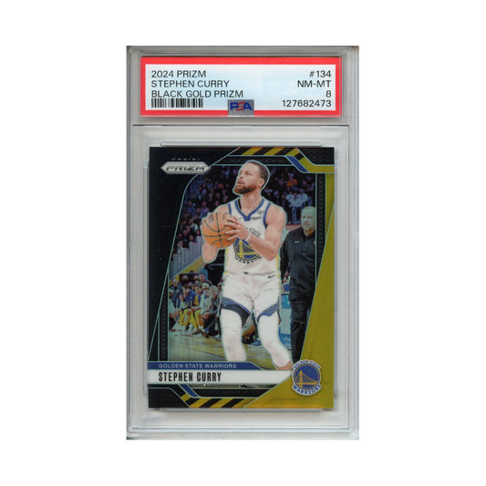 Stephen-Curry-Black-Gold-Prizm-2024-Prizm-PSA-8-Vorderseite