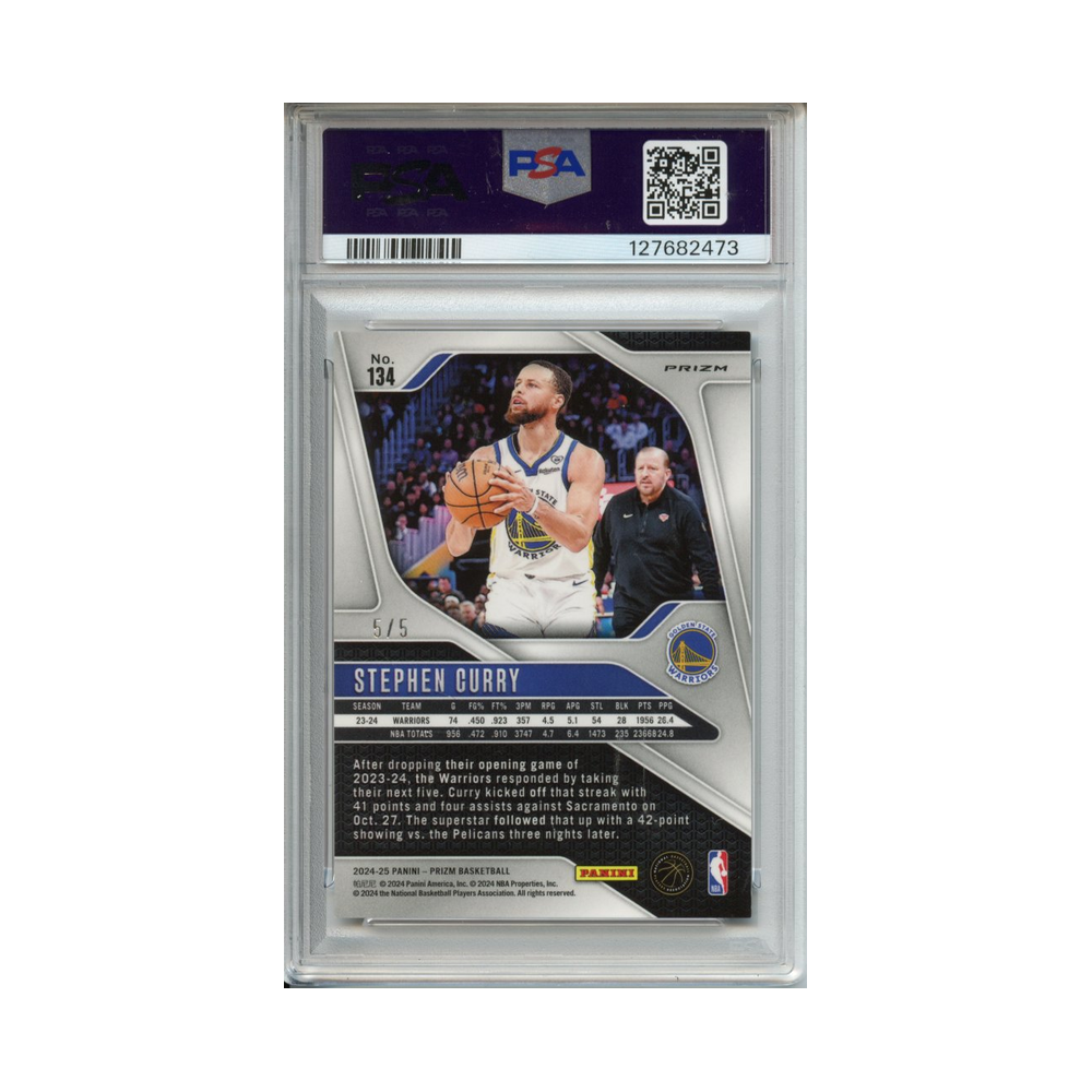 Stephen-Curry-Black-Gold-Prizm-2024-Prizm-PSA-8-Rückseite