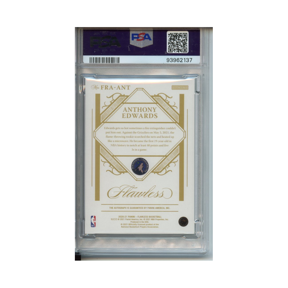 Anthony-Edwards-Rookie-Autographs--Gold-2020-Flawless-PSA-8-Rückseite
