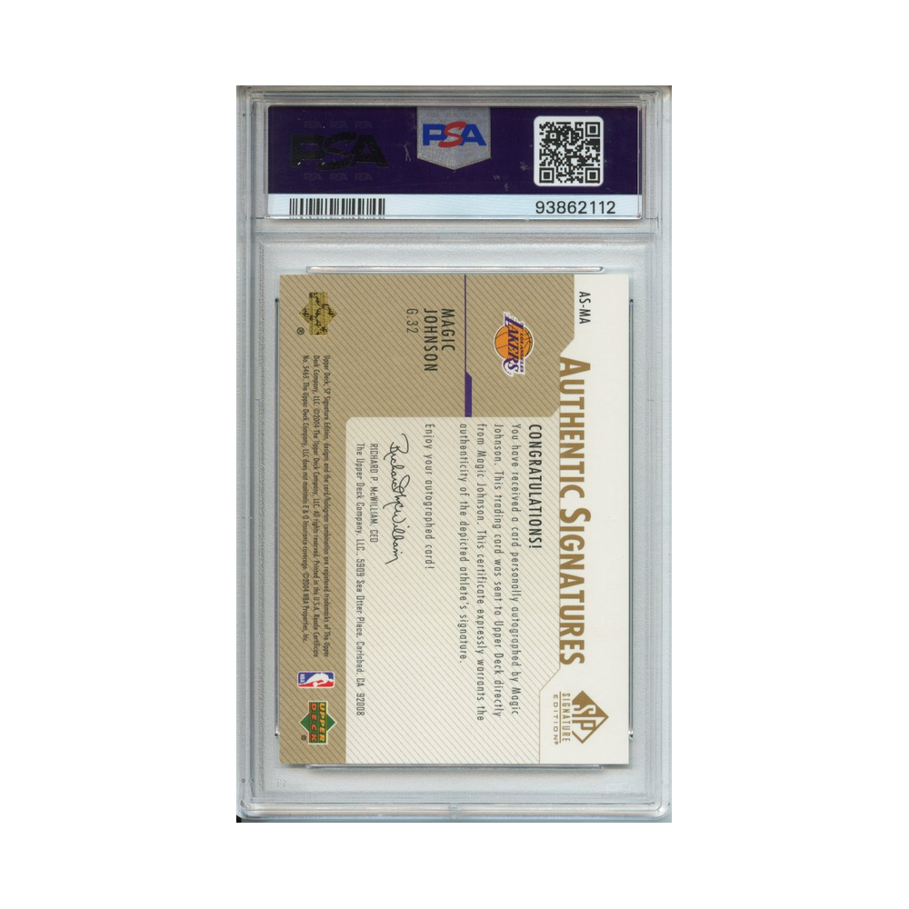 Magic-Johnson-Authentic-Signature-Gold-2003-SP-Signature-PSA-9-Rückseite