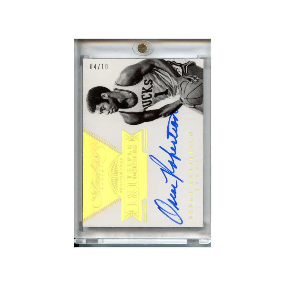 Oscar-Robertson-Autograph-Gold-/10-2013-Flawless-Vorderseite