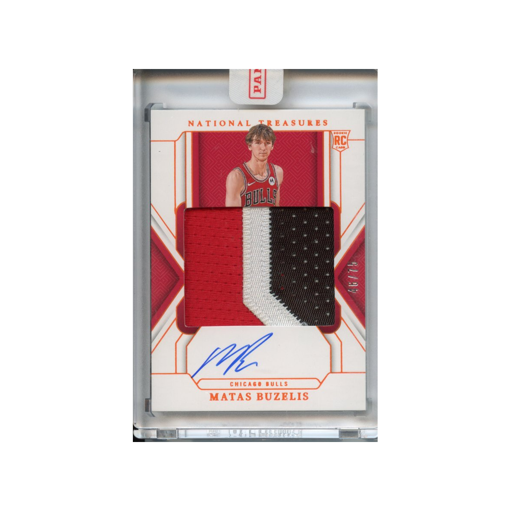Matas-Buzelis-Patch-Autograph-/75-2024-National-Treasures-Vorderseite