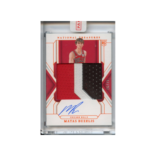 Matas-Buzelis-Patch-Autograph-/75-2024-National-Treasures-Vorderseite