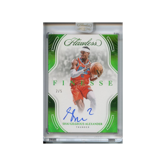 Shai-Gilgeous-Alexander-Autograph-Emerald-Finesse-/5-2024-Flawess-Vorderseite
