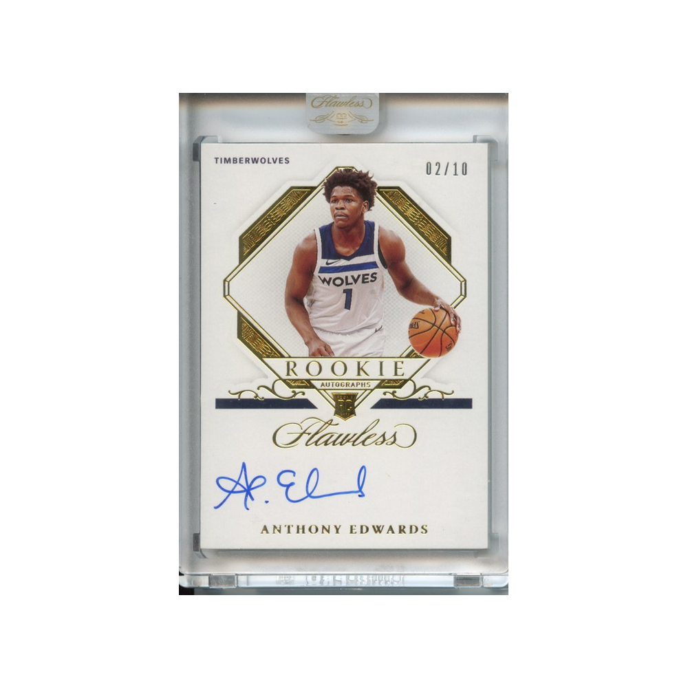 Anthony-Edwards-Rookie-Autographs-Gold-/10-2020-Flawless-Vorderseite