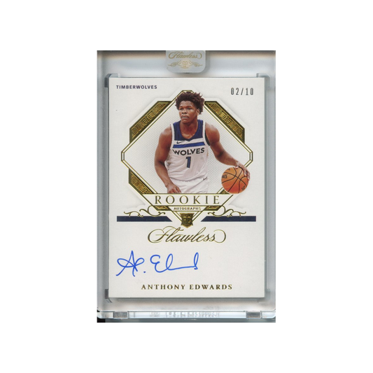 Anthony-Edwards-Rookie-Autographs-Gold-/10-2020-Flawless-Vorderseite