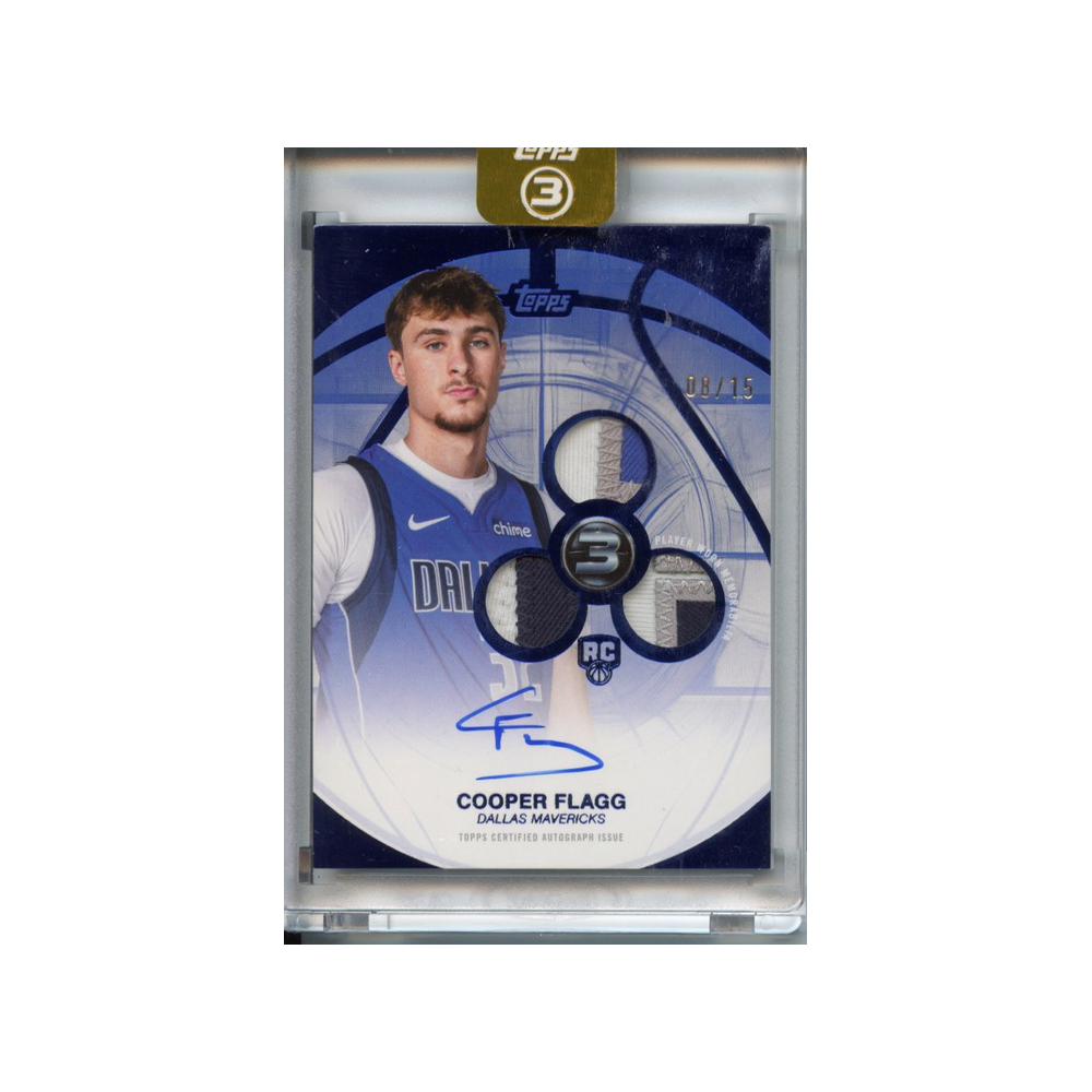 Cooper-Flagg-Patch-Autograph-Blue-/15-2025-Topps-Vorderseite