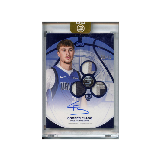 Cooper-Flagg-Patch-Autograph-Blue-/15-2025-Topps-Vorderseite