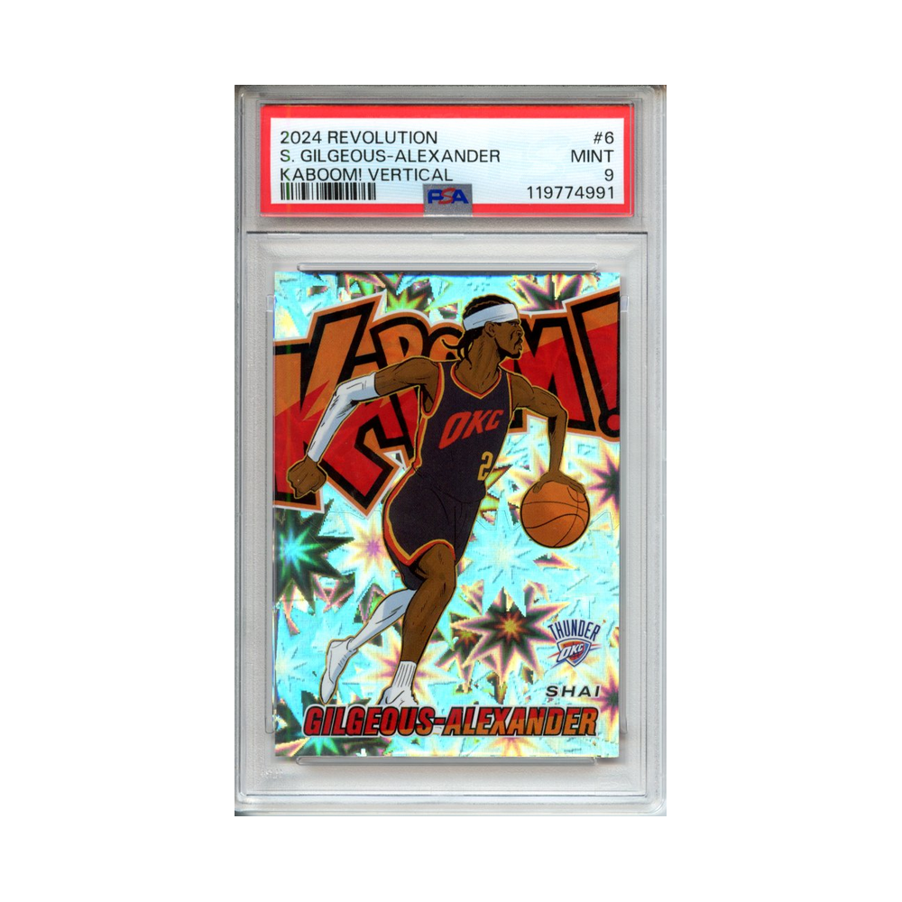 Shai-Gilgeous-Alexander-Kaboom!-Vertical-2024-Revolution-PSA-9-Vorderseite