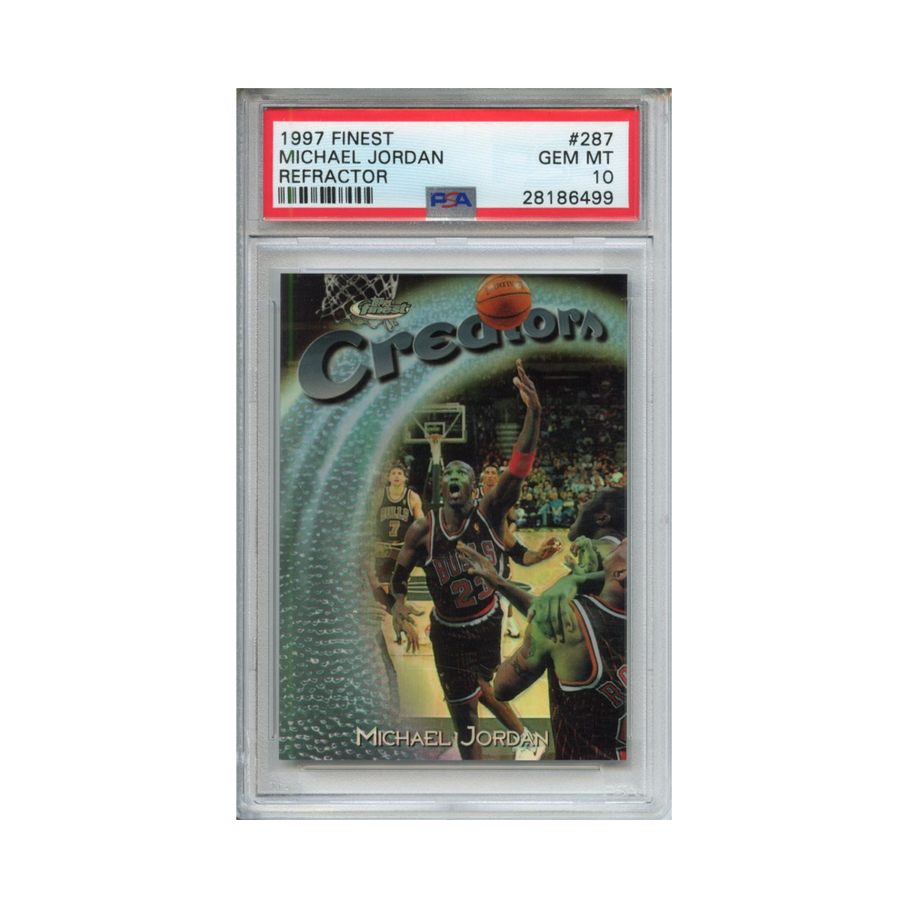 Michael-Jordan-Refractor-1997-Finest-PSA-10-Vorderseite
