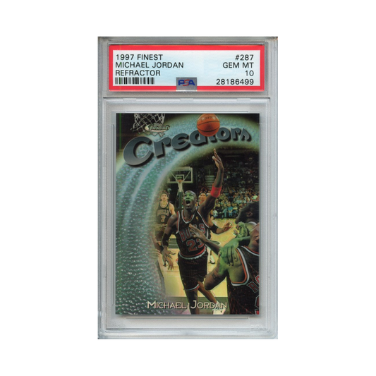 Michael-Jordan-Refractor-1997-Finest-PSA-10-Vorderseite