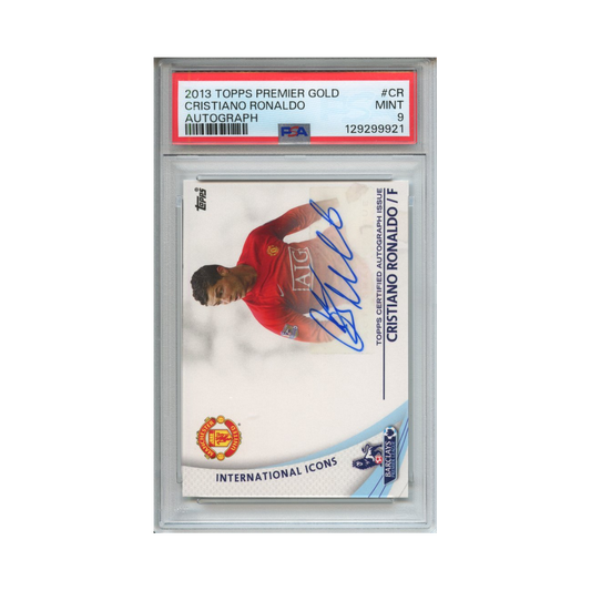 Cristiano-Ronaldo-Autograph-2013-Topps-Premier-Gold-PSA-9-Vorderseite