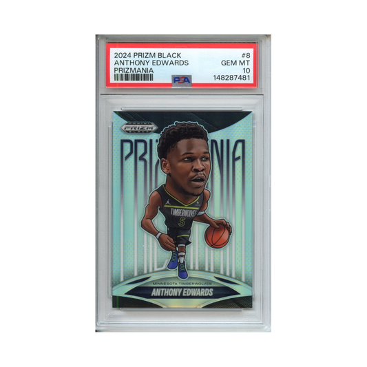 Anthony-Edwards-Prizmania-2024-Prizm-Black-PSA-10-Vorderseite