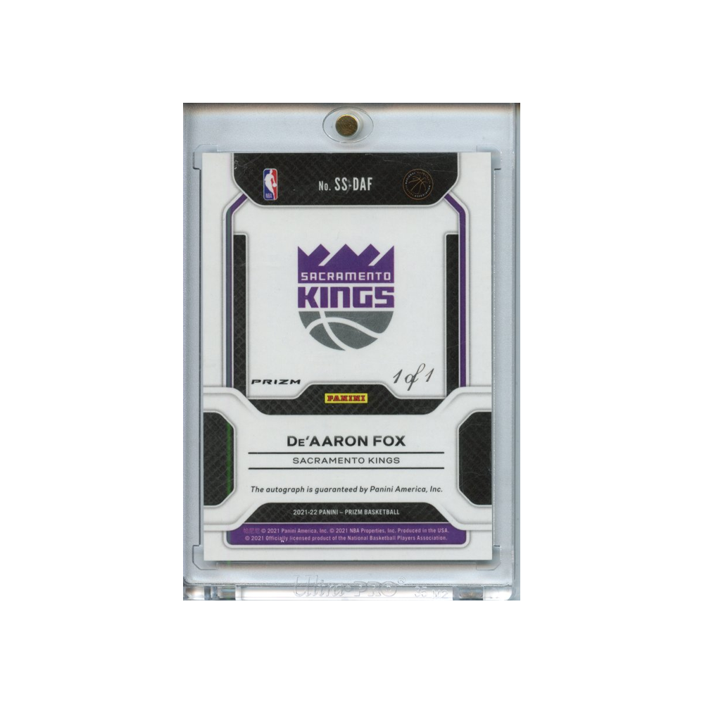 De'Aaron-Fox-Black-Sensational-Signatures-1/1-2021-Prizm-Rückseite