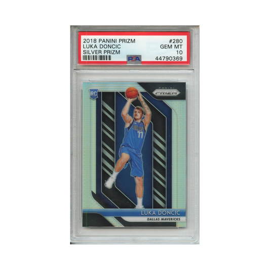 Luka-Doncic-Silver-Prizm-2018-Panini-Prizm-PSA-10-Vorderseite