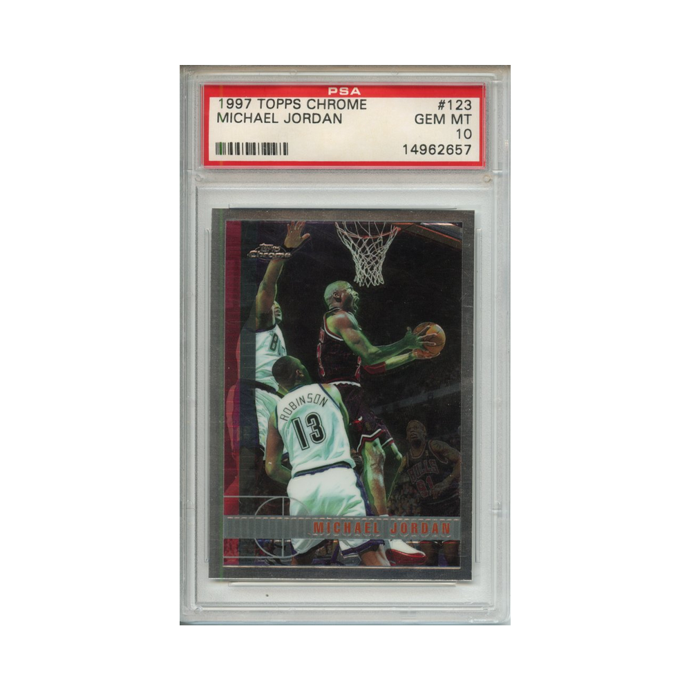 Michael-Jordan-1997-Topps-Chrome-PSA-10-Vorderseite