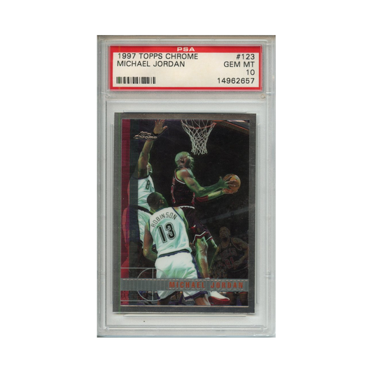 Michael-Jordan-1997-Topps-Chrome-PSA-10-Vorderseite