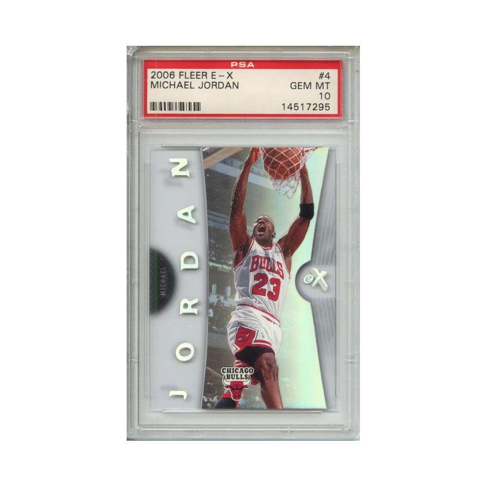Michael-Jordan-2006-Fleer-E-X-PSA-10-Vorderseite