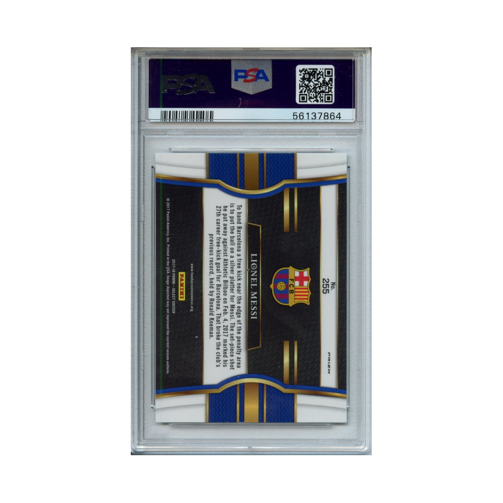 Lionel-Messi-Silver-2017-Panini-Select-PSA-10-Rückseite