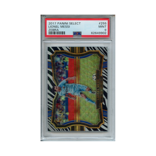 Lionel-Messi-Zebra-2017-Panini-Select-PSA-9-Vorderseite