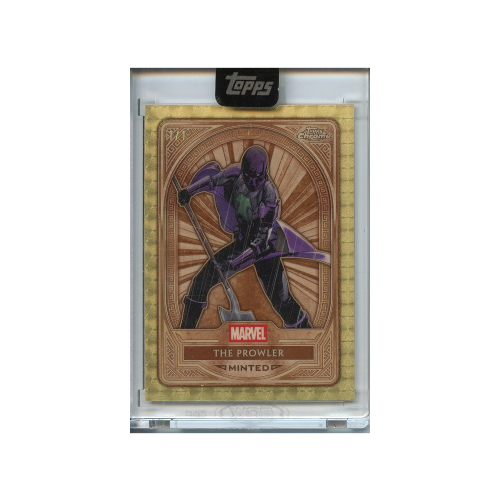 The-Prowler-Superfractor-1/1-2025-Topps-Chrome-Minted-Marvel-Vorderseite