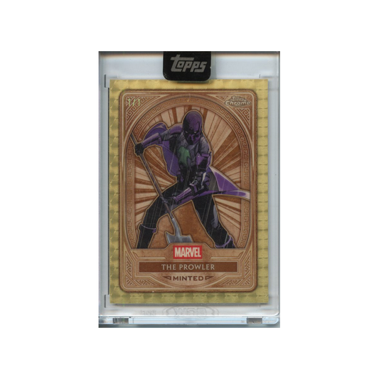 The-Prowler-Superfractor-1/1-2025-Topps-Chrome-Minted-Marvel-Vorderseite