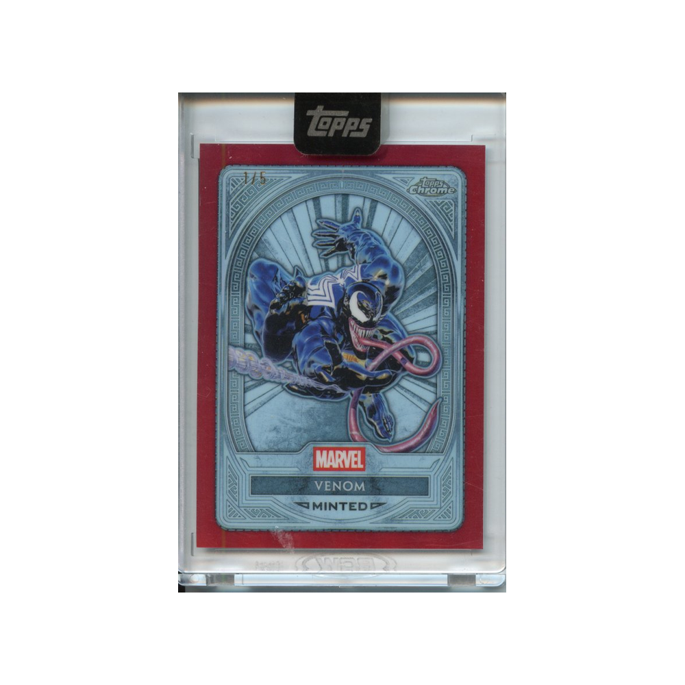 Venom-Red-/5-2025-Topps-Chrome-Minted-Marvel-Vorderseite