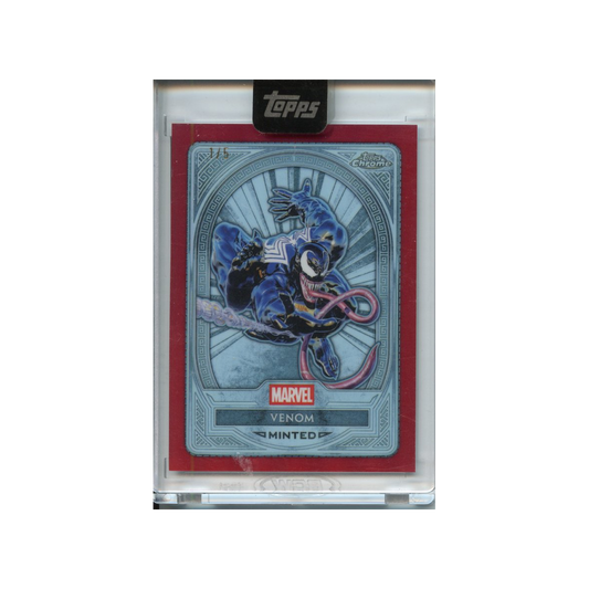 Venom-Red-/5-2025-Topps-Chrome-Minted-Marvel-Vorderseite