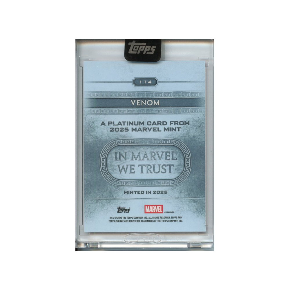 Venom-Red-/5-2025-Topps-Chrome-Minted-Marvel-Rückseite