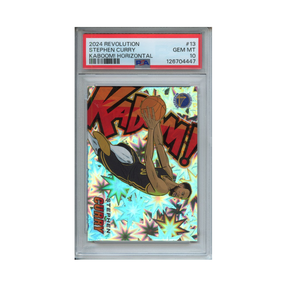 Stephen-Curry-Kaboom!-Horizontal-2024-Revolution-PSA-10-Vorderseite