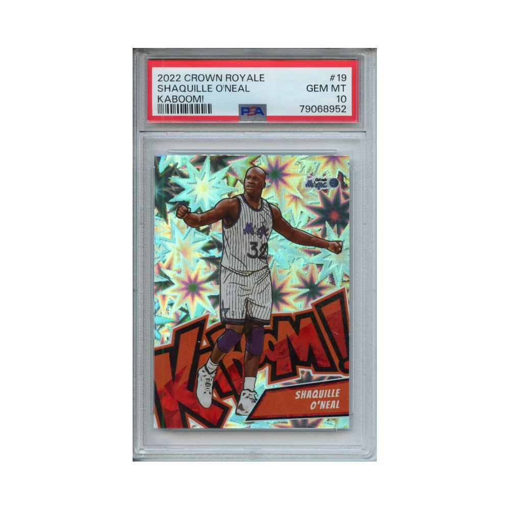 Shaquille-O'Neal-Kaboom!-2022-Crown-Royale-PSA-10-Vorderseite