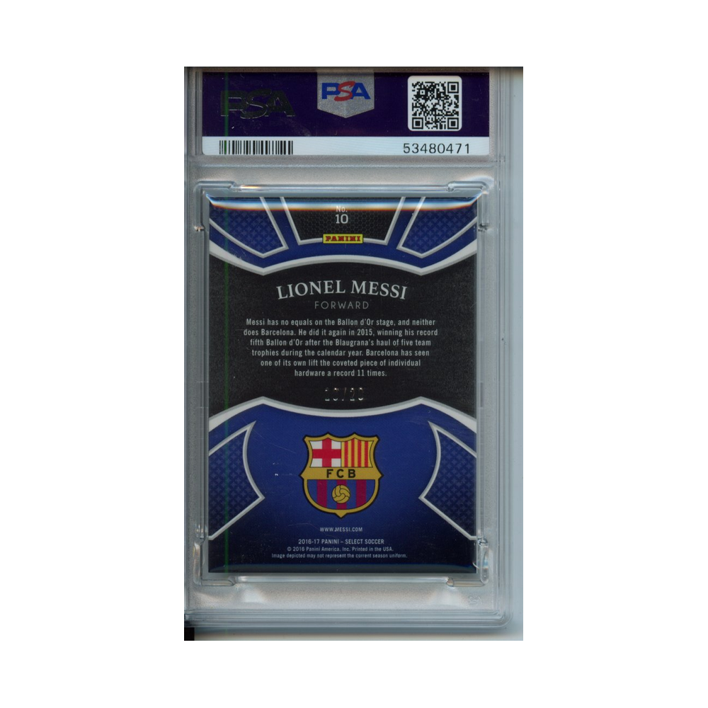 Lionel-Messi-Equalizers-Camo-2016-Panini-Select-PSA-10-Rückseite