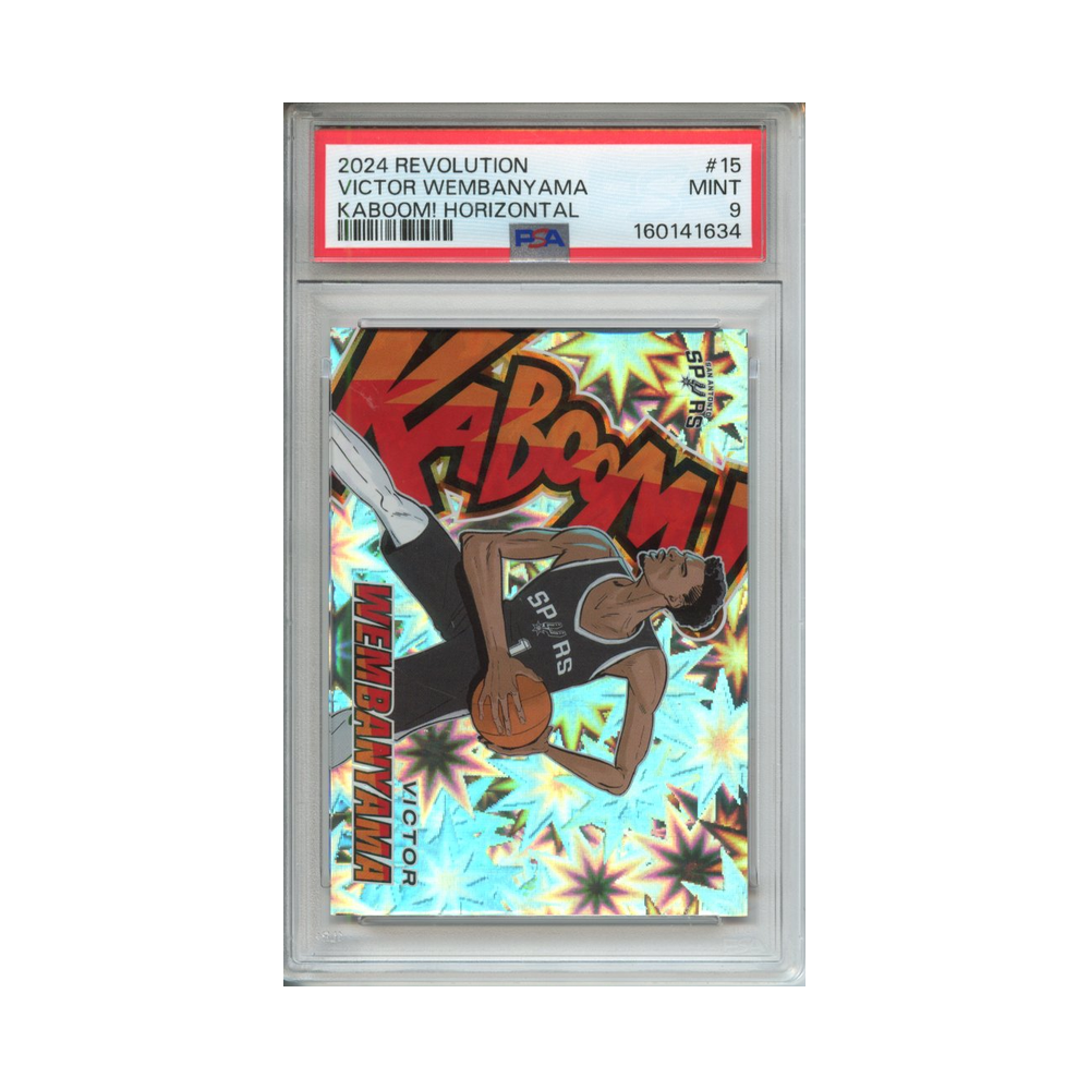 Victor-Wembanyama-Kaboom!-Horizontal-2024-Revolution-PSA-9-Vorderseite