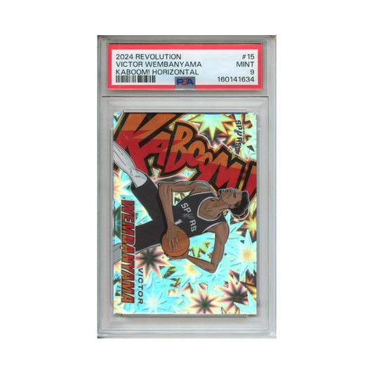 Victor-Wembanyama-Kaboom!-Horizontal-2024-Revolution-PSA-9-Vorderseite