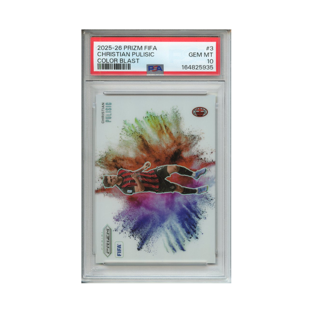 Christian-Pulisic-Color-Blast-2025-26-Prizm-FIFA-PSA-10-Vorderseite