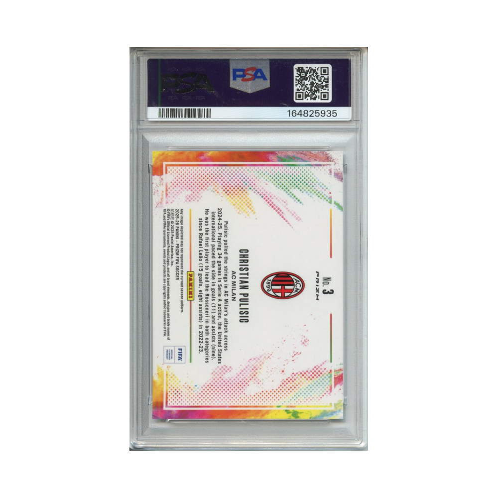 Christian-Pulisic-Color-Blast-2025-26-Prizm-FIFA-PSA-10-Rückseite